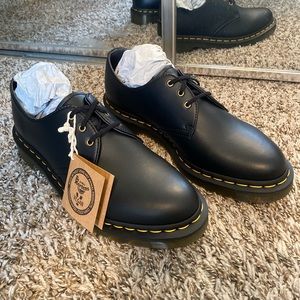 Dr. Martens Vegan 1461 3 eye flat shoes - black